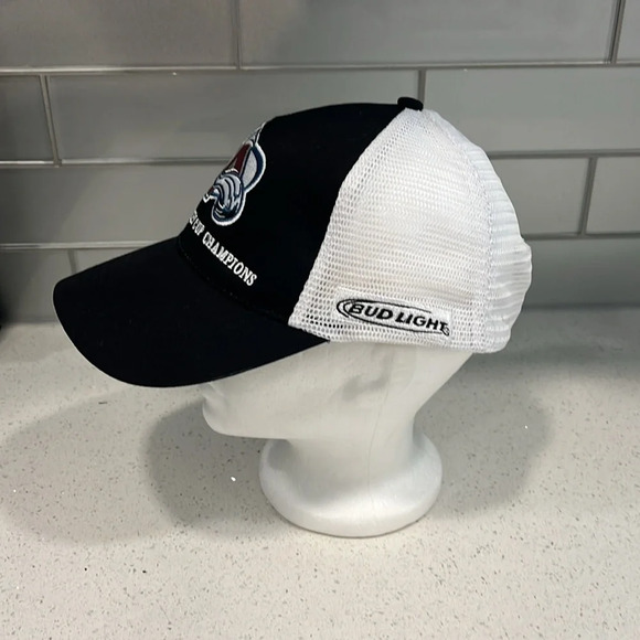 🏁 🧡💙 2001 NHL Stanley Cup champion Avalanche Hat - Picture 2 of 7